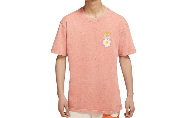 Nike Nike Drop Shoulder Sleeve T-Shirt Men's Rock Pink