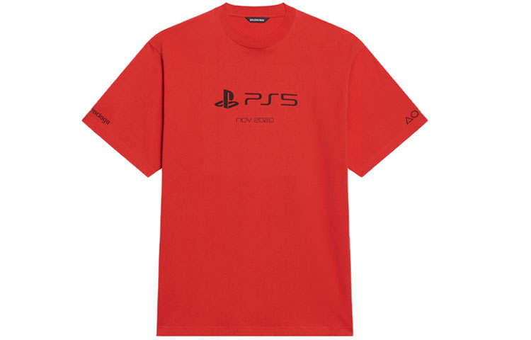 Balenciaga x PlayStation FW21 T Shirt Unisex Red