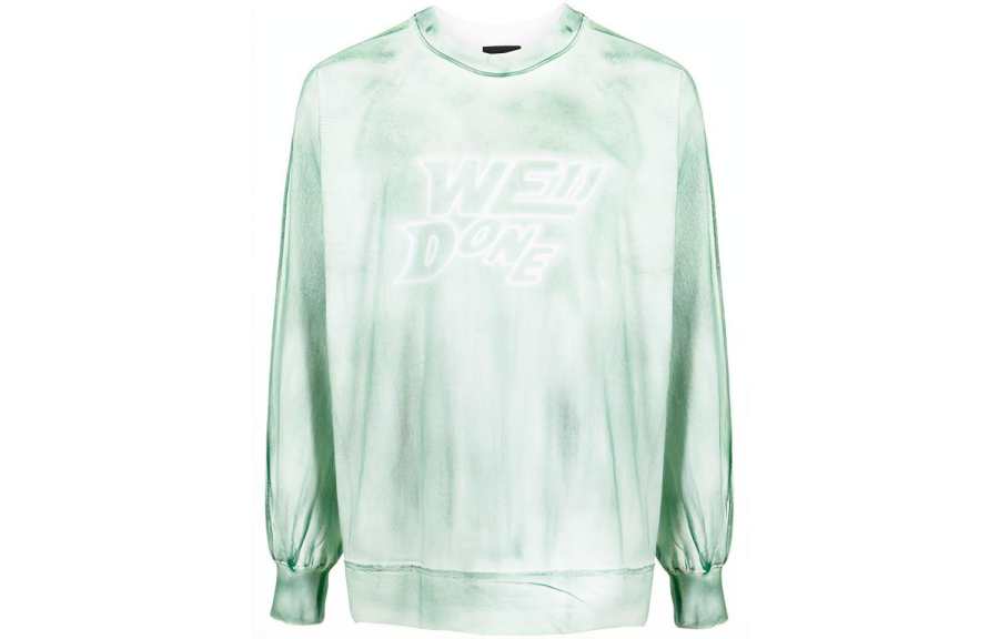 WE11DONE WE11DONE T Shirts Unisex Green Crew Neck Moderate
