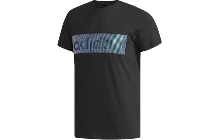Adidas Adidas T Shirts Men's Black Crew Neck Moderate Straight Fit