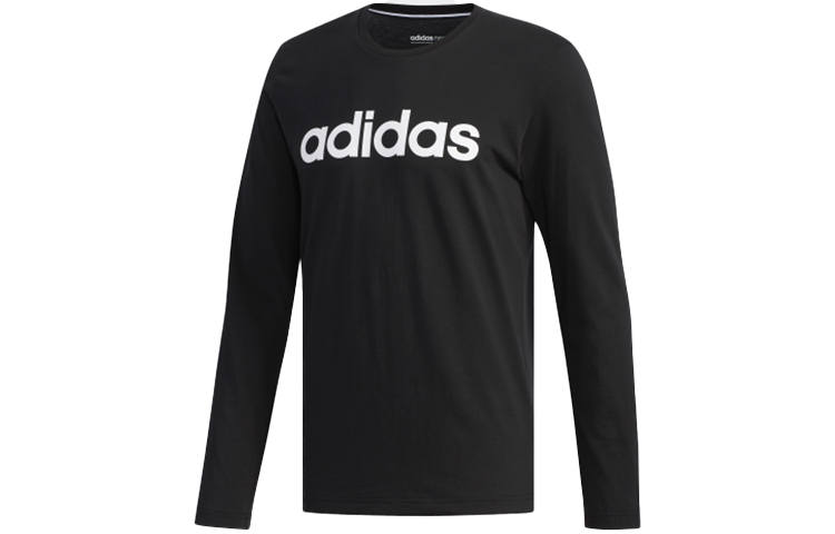 Adidas Neo T Shirts Men's Black Crew Neck Moderate Straight Fit