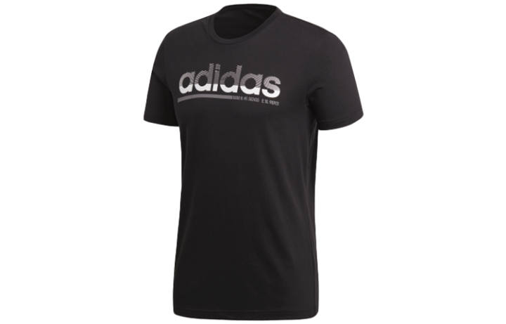 Adidas Adidas T Shirts Men's Black Crew Neck Moderate Straight Fit