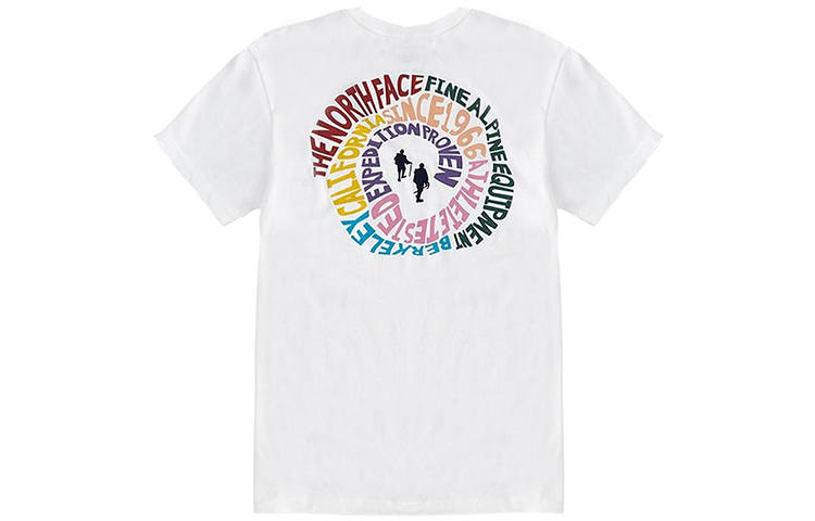THE NORTH FACE T Shirts Men's White Crew Neck Moderate Straight Fit