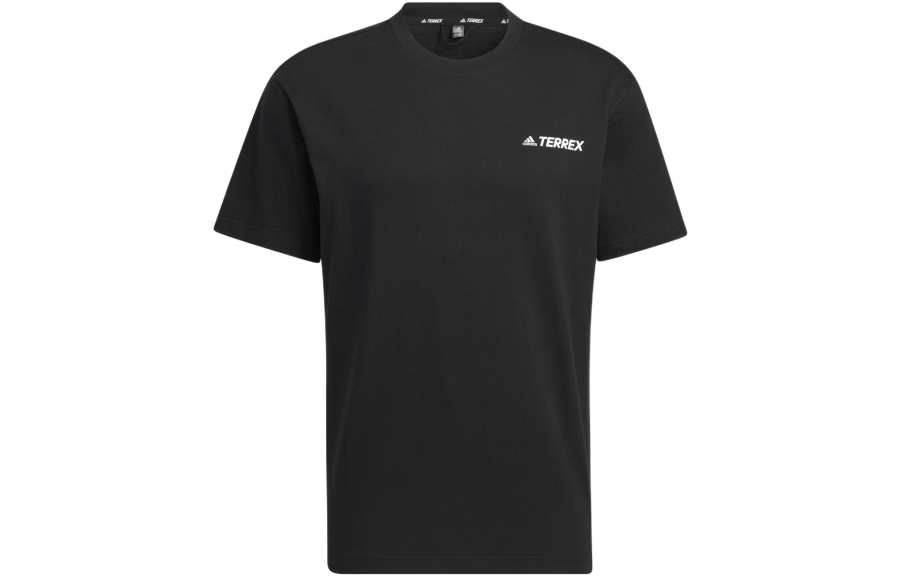 Adidas Adidas Drop Shoulder Sleeve T Shirt Unisex Black