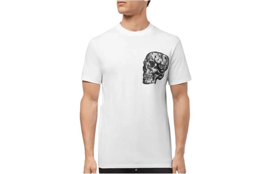 Philipp Plein skull-print cotton-blend T-shirt