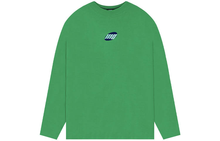 WE11DONE T Shirts Unisex Green Crew Neck Moderate Straight Fit