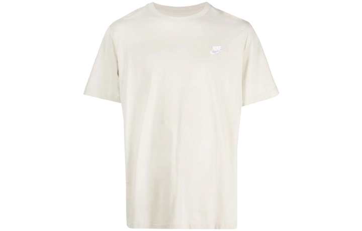 Nike Nike T Shirts Men's Beige Crew Neck Moderate Straight Fit