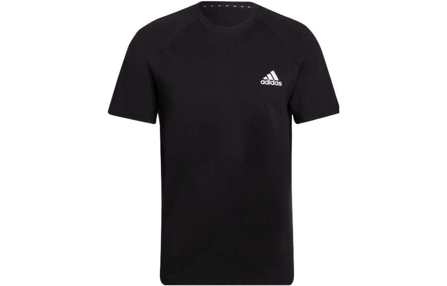 Adidas Adidas Day T Shirts Men's Black Crew Neck Moderate Straight Fit