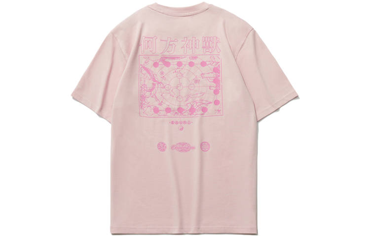 Li-Ning Li Ning CF T Shirts Men's Light Water Pink Crew Neck Moderate Other