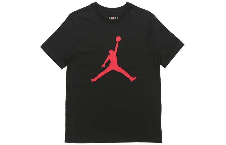 Jordan Jordan Jumpman T Shirts Men's Black Crew Neck Moderate Straight Fit