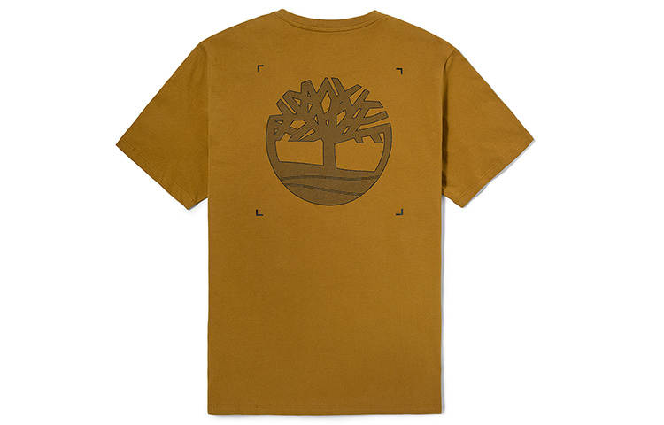 Timberland T Shirts Men's Wheat Crew Neck Moderate Straight Fit