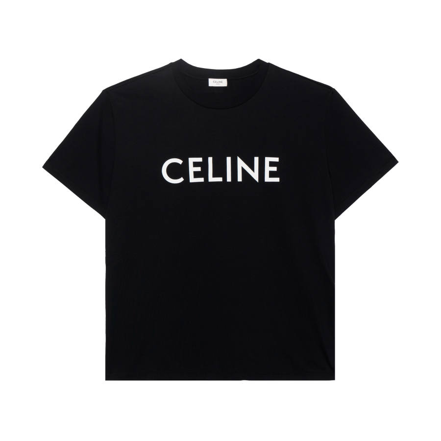 CELINE FW21 T Shirt Loose Fit Men's Black