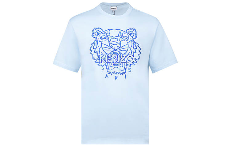 KENZO Classic Tiger Head SS21 T Shirt Men's Light Blue