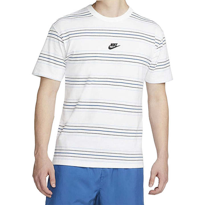 Nike Nike T Shirts Men's White Crew Neck Moderate Straight Fit