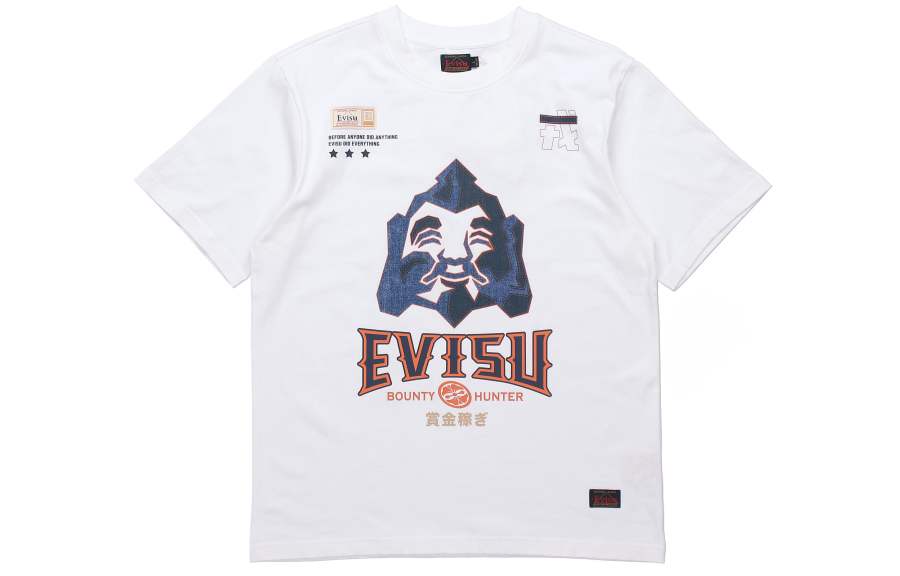 EVISU EVISU T Shirts Men's White Crew Neck Moderate