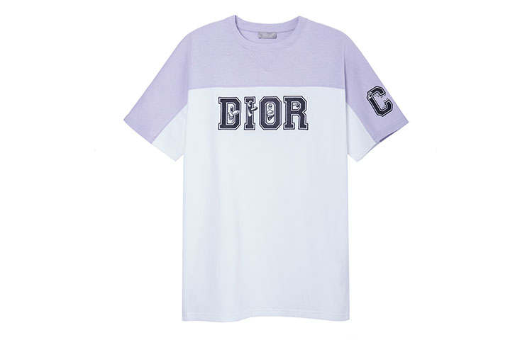 DIOR Quarterly New Products T Shirts Men's White Crew Neck Moderate Straight Fit