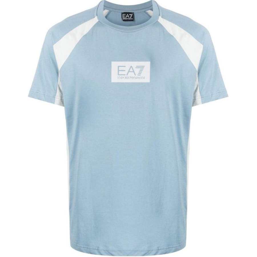 EMPORIO ARMANI EA7 SS23 T Shirt Men's Blue