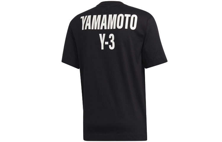 Y-3 Y 3 T Shirts Unisex Black Crew Neck Moderate Straight Fit