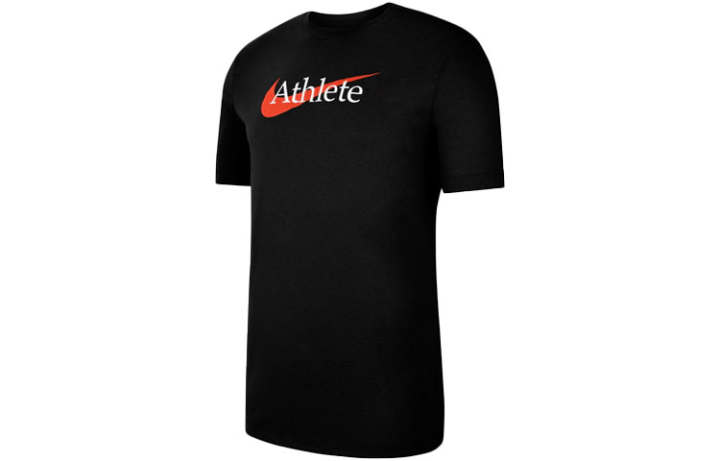Nike Nike Dri Fit T Shirts Men's Black Crew Neck Straight Fit