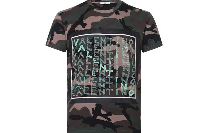 Valentino Valentino camouflage-print T-shirt