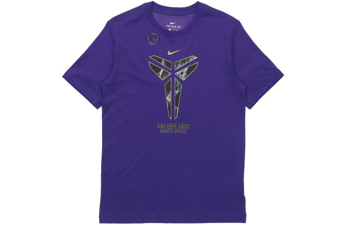 Nike Nike T Shirts Men's Purple Crew Neck Moderate Straight Fit