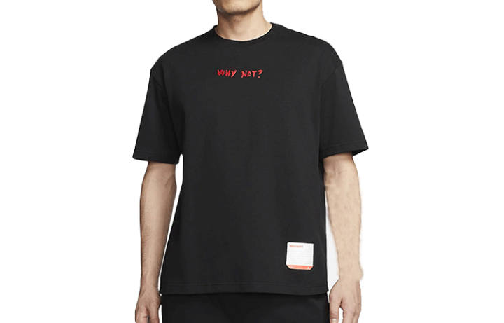 Jordan Jordan T Shirts Men's Black Crew Neck Moderate Straight Fit