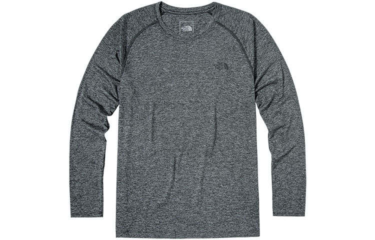 THE NORTH FACE T Shirts Men's Dark Gray Crew Neck Moderate Straight Fit