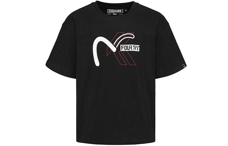 EVISU EVISU x Fourtry T Shirt Men's Black