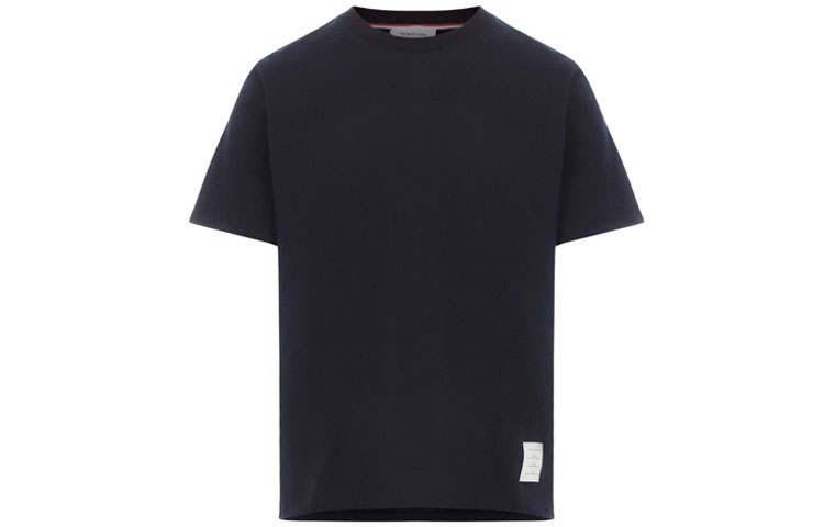THOM BROWNE THOM BROWNE Logo Patch Crewneck T Shirt