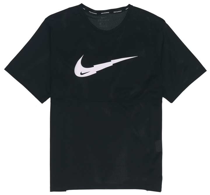 Nike Nike T Shirts Men's Black Crew Neck Moderate Straight Fit