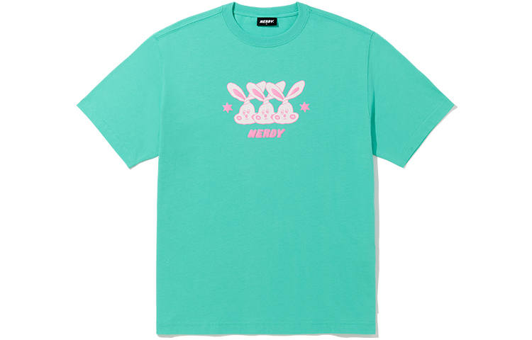 Nerdy T Shirts Unisex Green Crew Neck Moderate Straight Fit