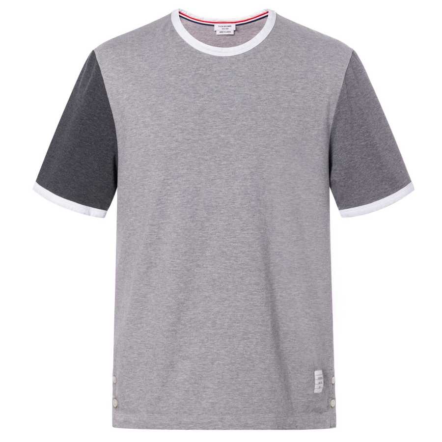 THOM BROWNE THOM BROWNE Short Sleeved Ringer T Shirt
