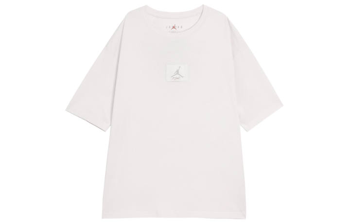 Jordan Jordan Flight T Shirts Men's White Crew Neck Moderate Straight Fit