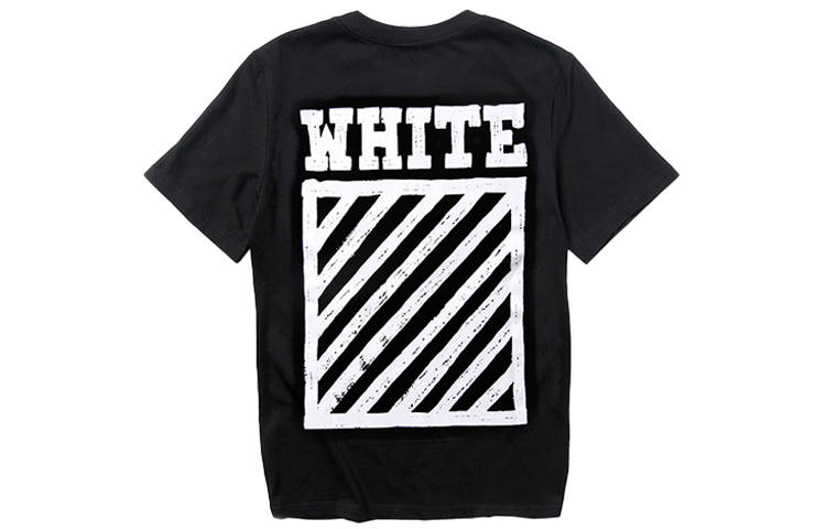 OFF-WHITE OFF WHITE Brushed Diag T shirt