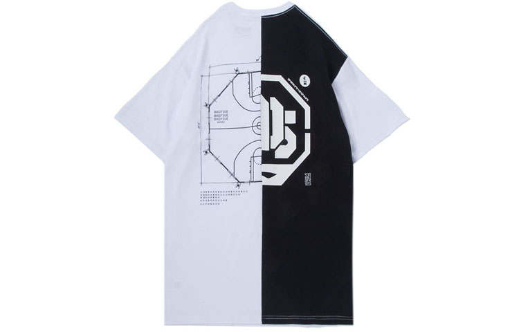 Li-Ning Li Ning T Shirts Men's White Crew Neck Moderate Straight Fit