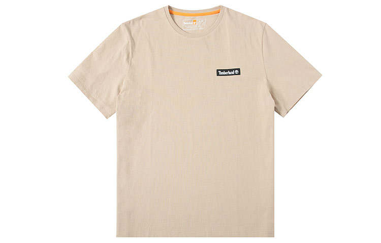 Timberland T Shirts Men's Khaki Crew Neck Moderate Straight Fit