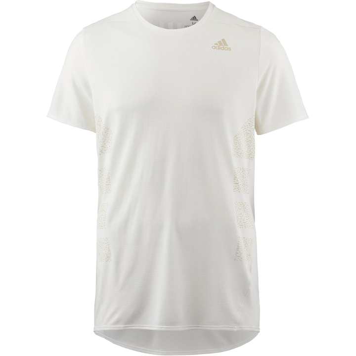 Adidas Adidas T Shirts Men's White Crew Neck Moderate Straight Fit