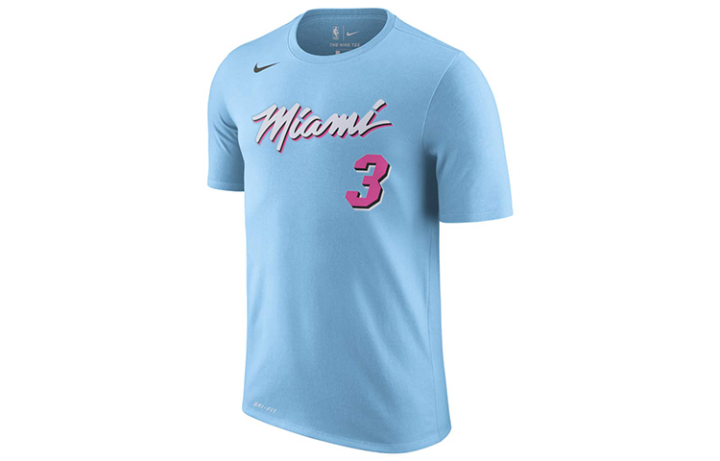 Nike Nike T Shirts Men's Blue Crew Neck Moderate Straight Fit