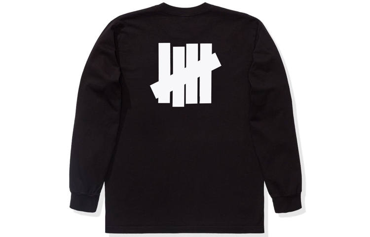 UNDEFEATED FW19 Straight Fit Long Sleeved T Shirt Unisex Black Gift Recommendation