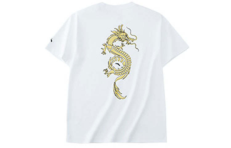 ANTA T Shirts Unisex White Crew Neck Moderate Straight Fit