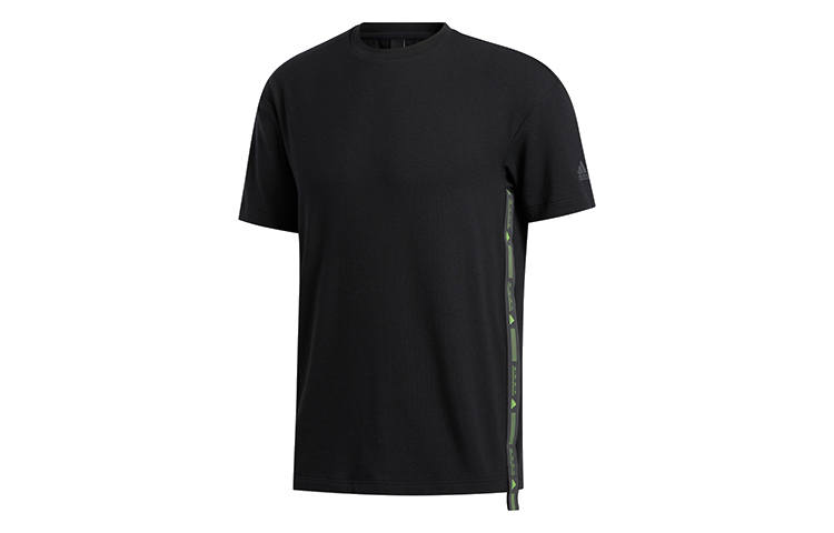 Adidas Adidas T Shirts Men's Black Crew Neck Moderate Straight Fit