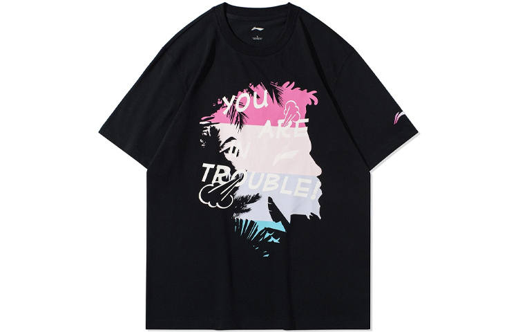Li-Ning Li Ning Sports Basketball Collection T Shirt Men's Black