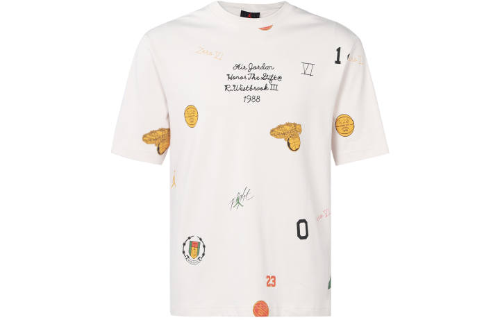Jordan Jordan x HTG 23SS T Shirt Asia Version Men's White