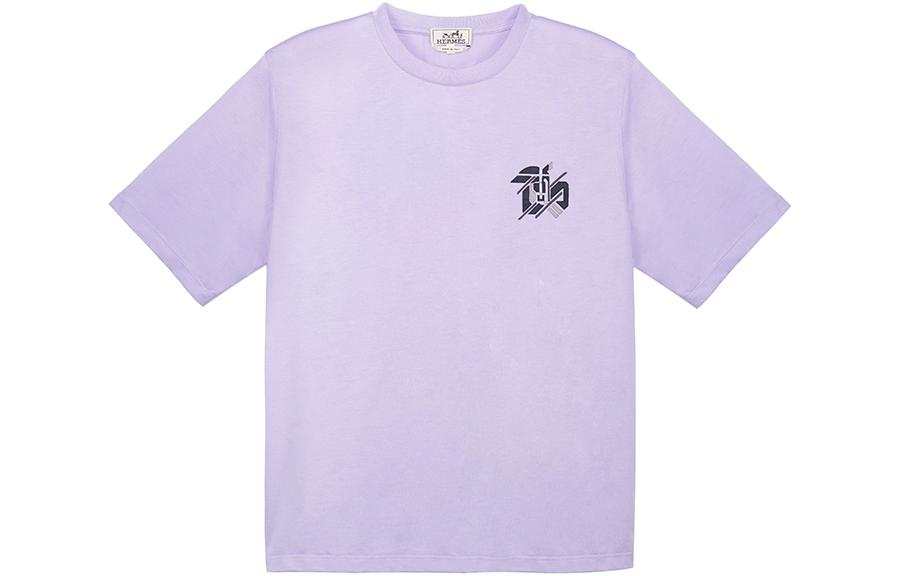HERMES HERMES SS23 T Shirt Men's Purple