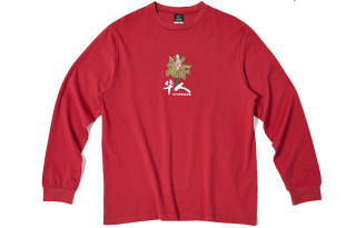 CLOT T Shirts Men's Red Crew Neck Moderate Straight Fit