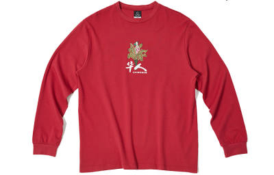 CLOT T Shirts Men's Red Crew Neck Moderate Straight Fit