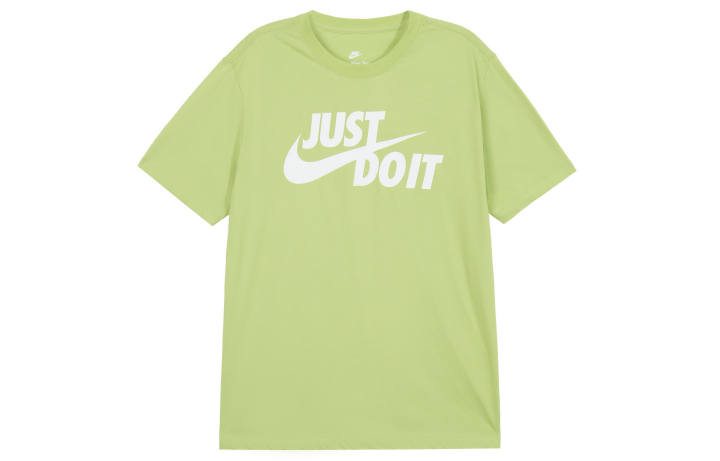Nike Nike T Shirts Men's Green Crew Neck Moderate Straight Fit