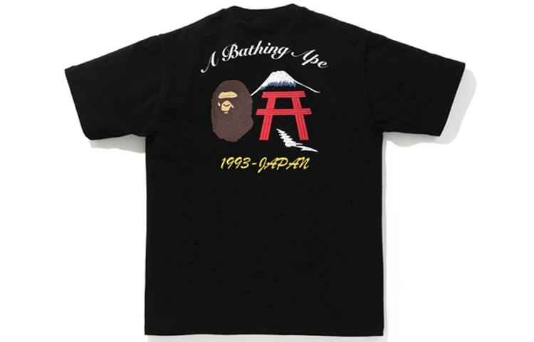 A BATHING APE Bape Embroidery Style Japan Culture Tee