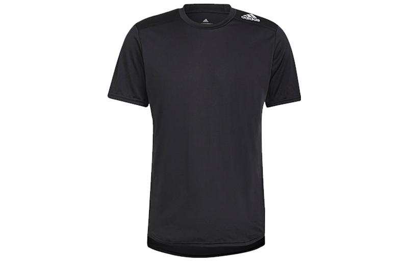Adidas Adidas T Shirts Men's Black Crew Neck Moderate Straight Fit