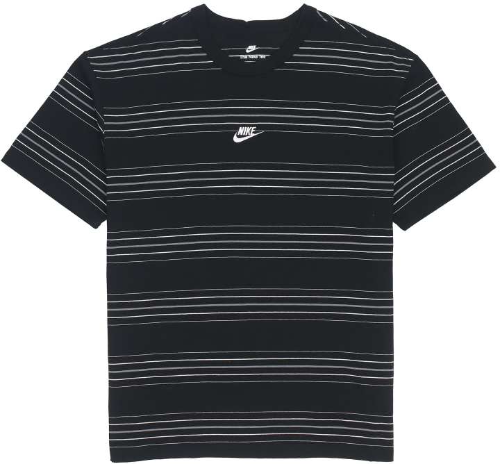 Nike Nike Men's Logo Stripe Breathable Sport T-Shirt Black